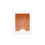 Terracota Minimalist Sun Art Print Gallery Image 1