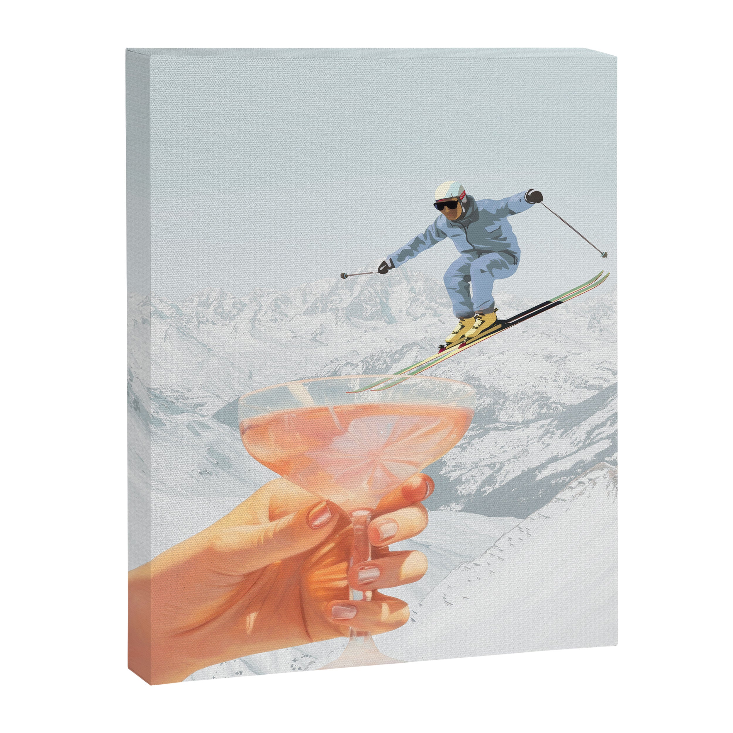 Apres Ski Cocktail Collage Winter Edition Canvas Print Gallery Image 6