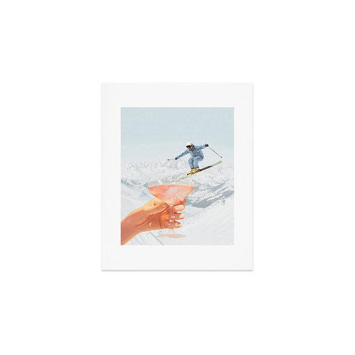 Apres Ski Cocktail Collage Winter Edition Art Print Gallery Image 1