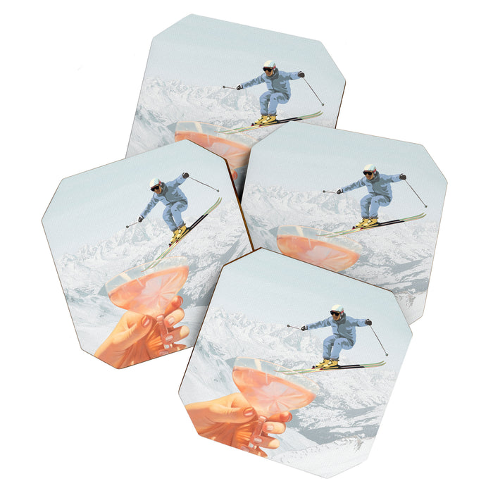 Apres Ski Cocktail Collage Winter Edition Coaster Gallery Image 1