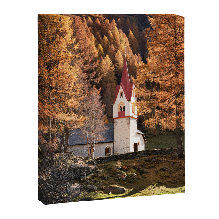 Autumn in Dolomites Italy Travel Photography Canvas Print Gallery Image 1