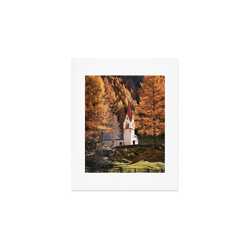 Autumn in Dolomites Italy Travel Photography Art Print Gallery Image 1