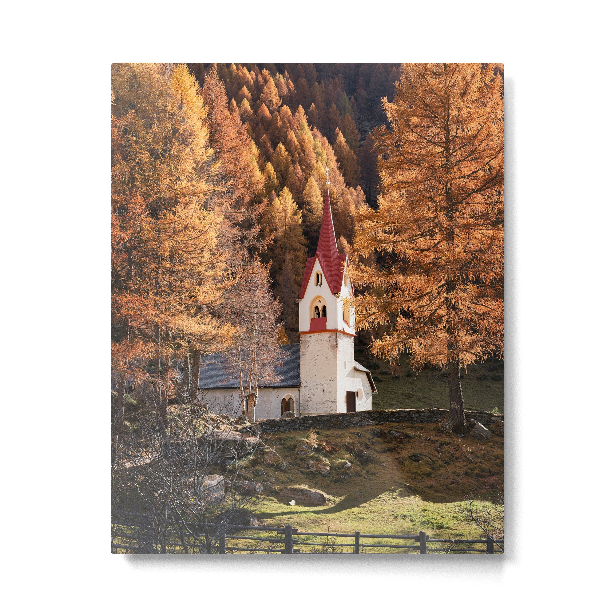Autumn in Dolomites Italy Travel Photography Metal Print Gallery Image 4