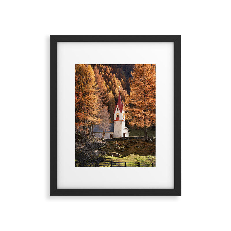 Autumn in Dolomites Italy Travel Photography Framed Art Print Gallery Image 5