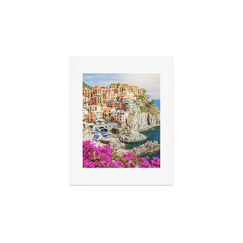 Bella Italia - Manarola, Cinque Terre Italy - Photo Society6 Art Print - Holiday Travel Photography Art Print Gallery Image 1