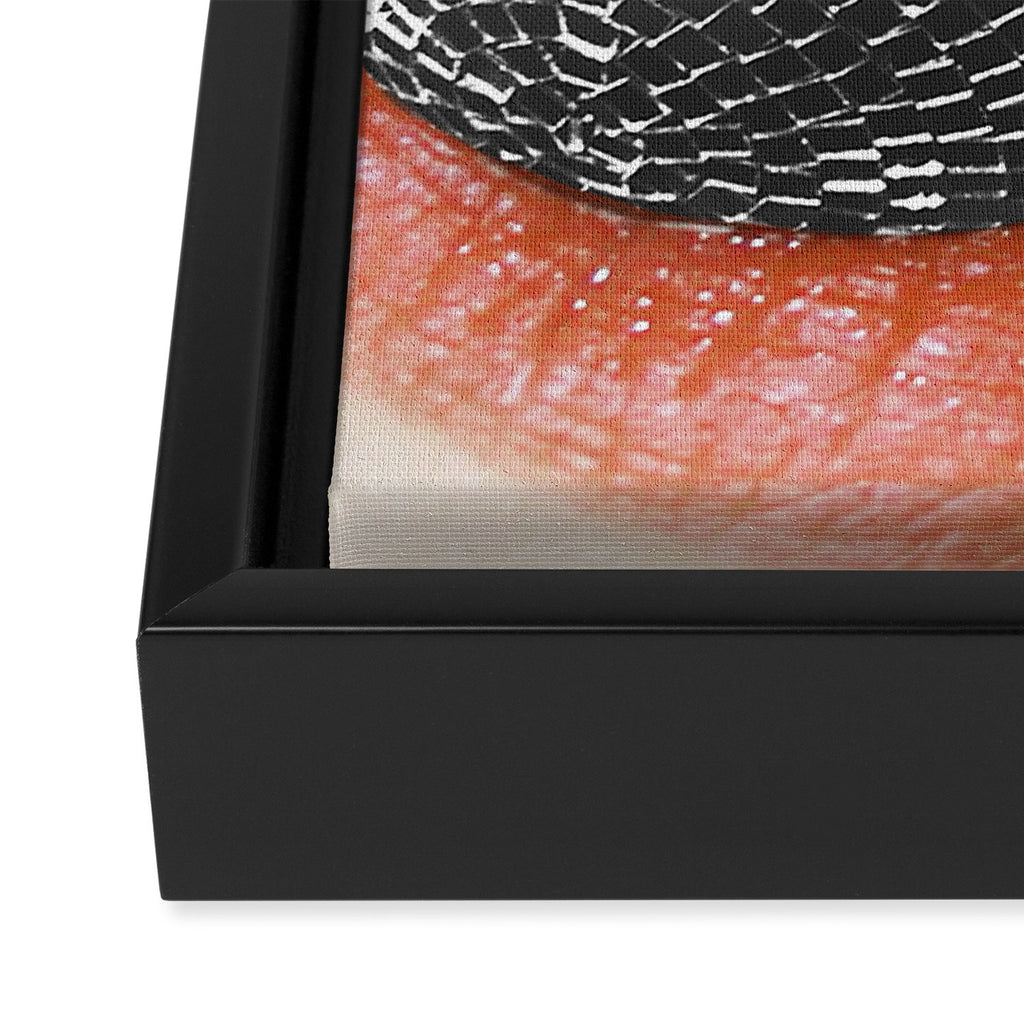 BITE me | Disco Cherry & Lips  Framed Canvas Print Gallery Image 3