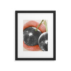 BITE me | Disco Cherry & Lips  Framed Art Print Gallery Image 5