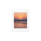 Calm Pastel Sunset Over Ocean Coastal Wall Art Photography Art Print Gallery Image 1