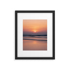 Calm Pastel Sunset Over Ocean Coastal Wall Art Photography Framed Art Print Gallery Image 5
