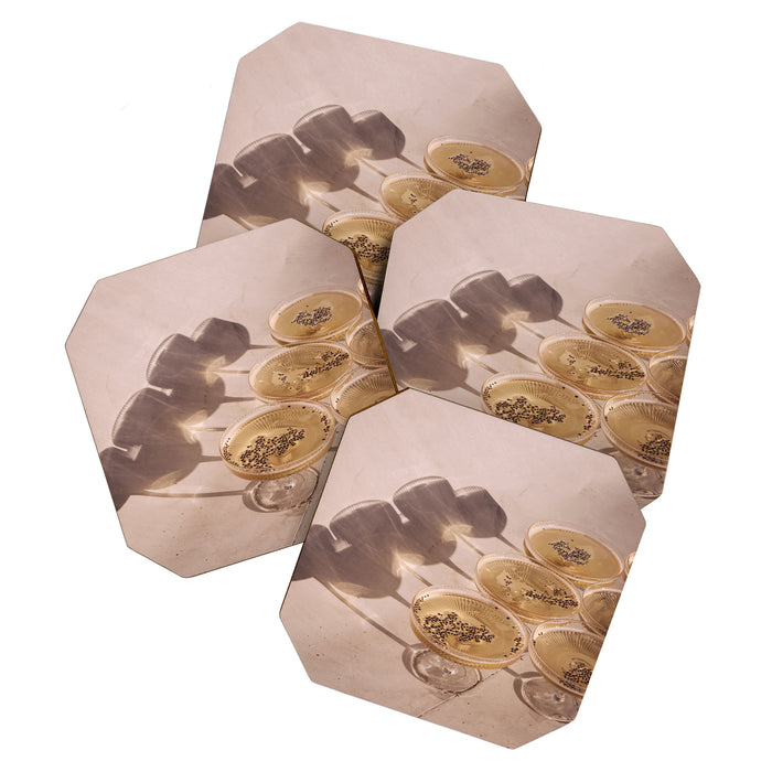 Cocktails & Shadows Photo Art Print | Luxury Party Celebration Drinks Photography Coaster Gallery Image 1
