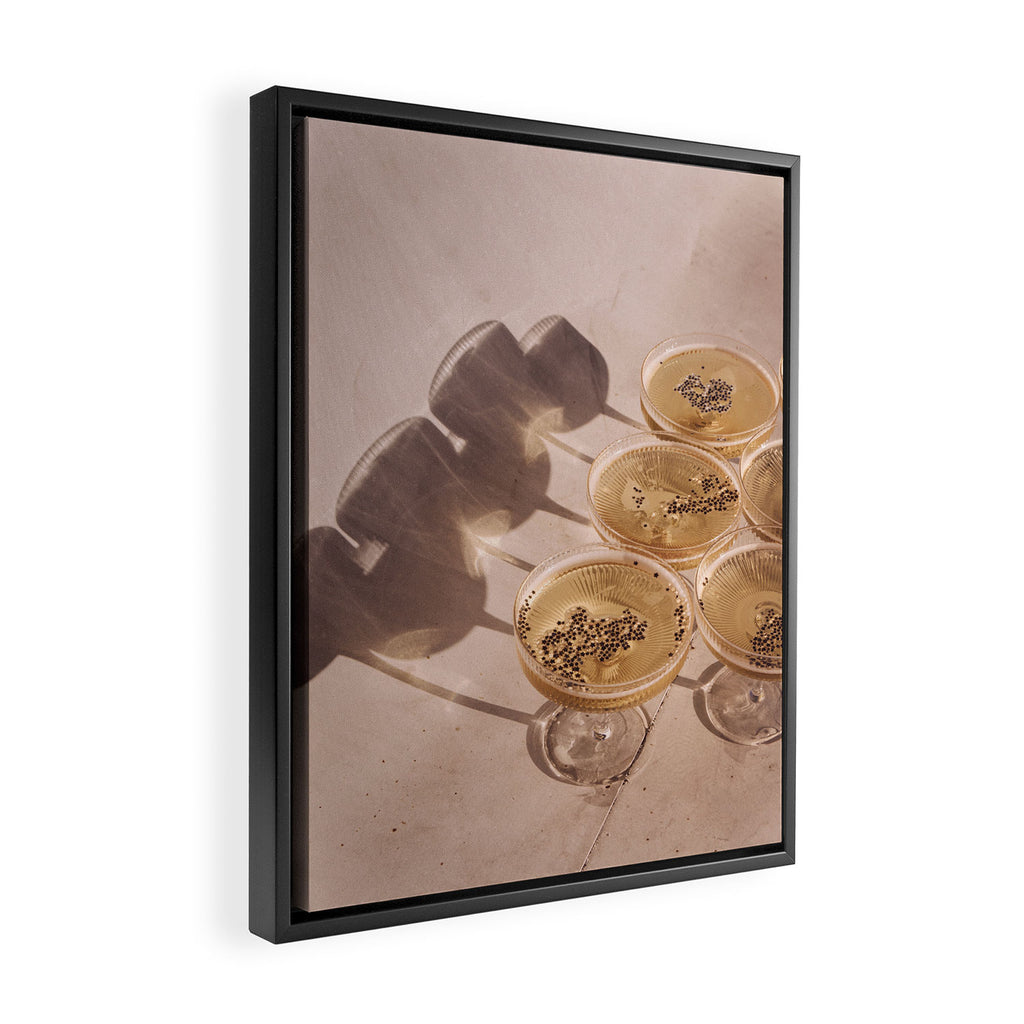 Cocktails & Shadows Photo Art Print | Luxury Party Celebration Drinks Photography Framed Canvas Print Gallery Image 2