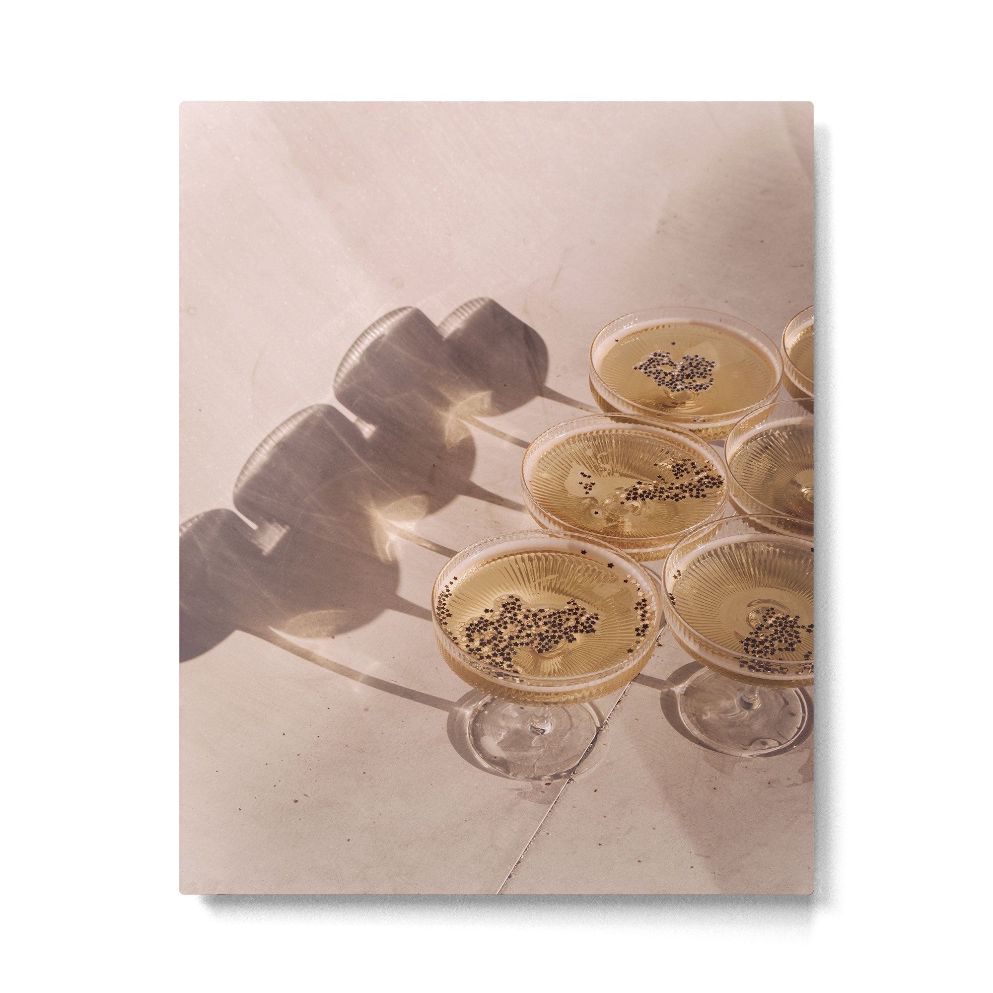 Cocktails & Shadows Photo Art Print | Luxury Party Celebration Drinks Photography Metal Print Gallery Image 4
