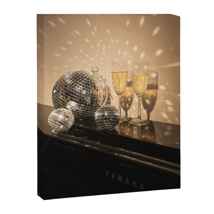 Disco Ball Champagne Celebration Glam Photography  Canvas Print Gallery Image 1