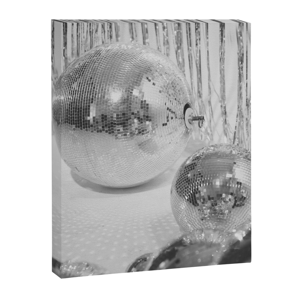 Disco Balls | Glitter Party Photo Art Print | Black & White 70s Sparkle Photography Canvas Print Gallery Image 8