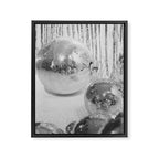 Disco Balls | Glitter Party Photo Art Print | Black & White 70s Sparkle Photography Framed Canvas Print Gallery Image 8