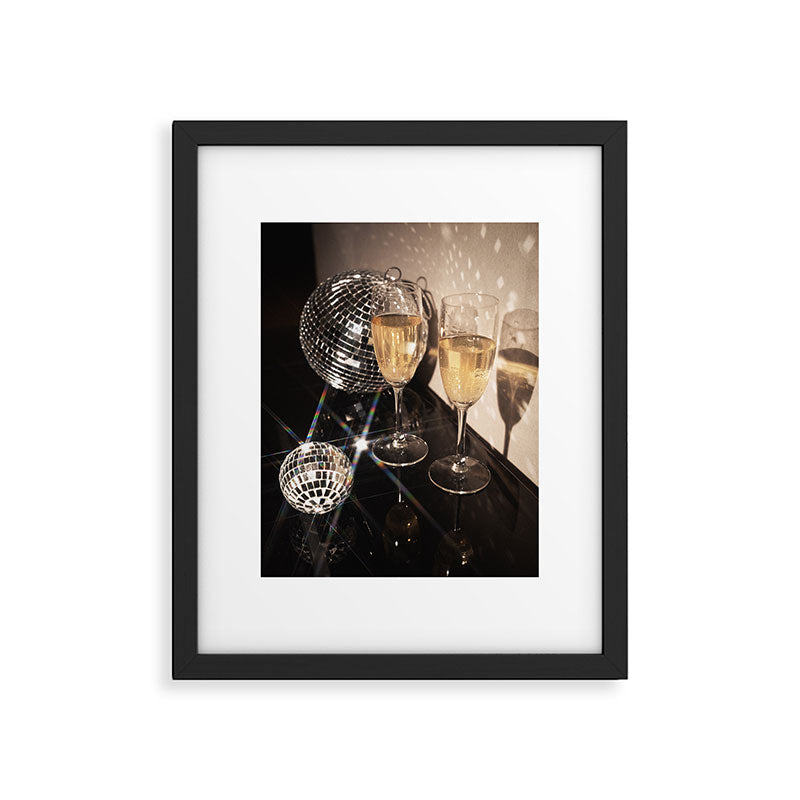 Disco Glam Champagne Dreams Shimmering Reflections  Framed Art Print Gallery Image 5