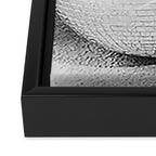 Disco Glow - Black and White Photography Framed Canvas Print Gallery Image 3