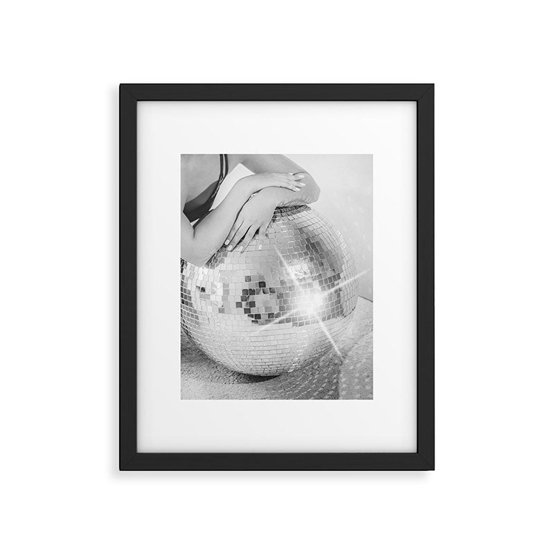 Disco Glow - Black and White Photography Framed Art Print Gallery Image 5