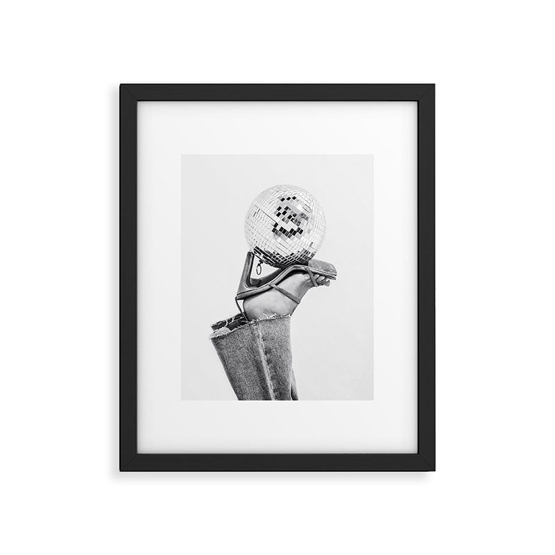 Disco Heels Trend Black White  Photo Art Framed Art Print Gallery Image 5