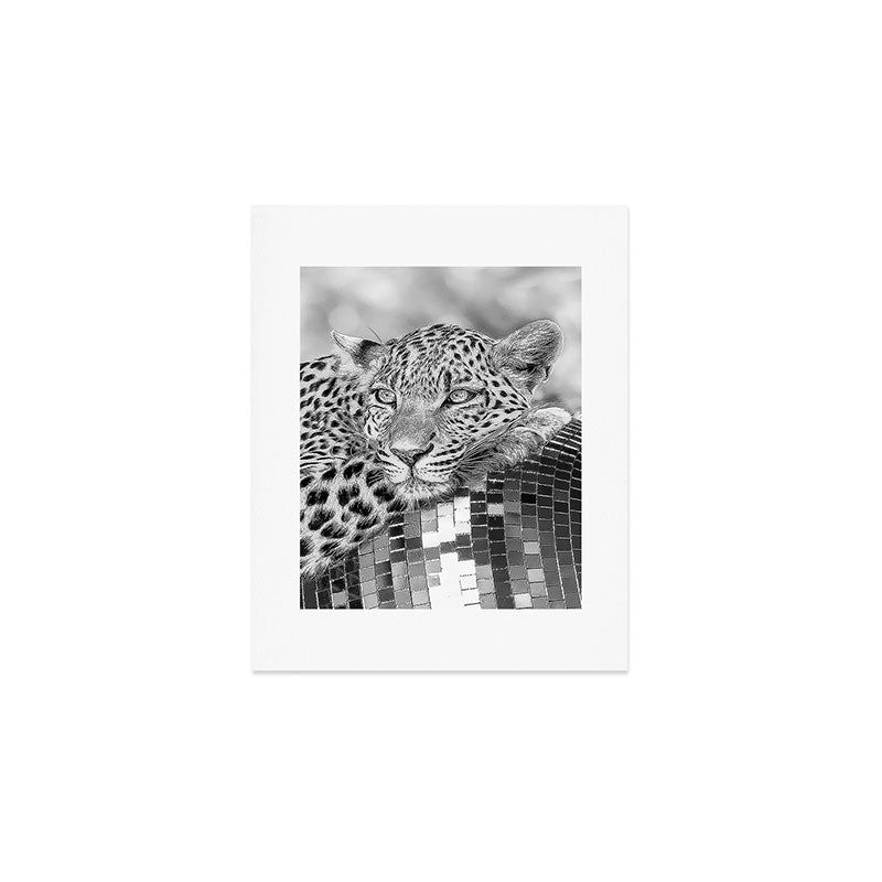Disco Leopard Art Print Gallery Image 1