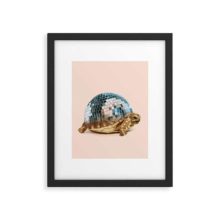 DISCO TURTLE Framed Art Print Gallery Image 1