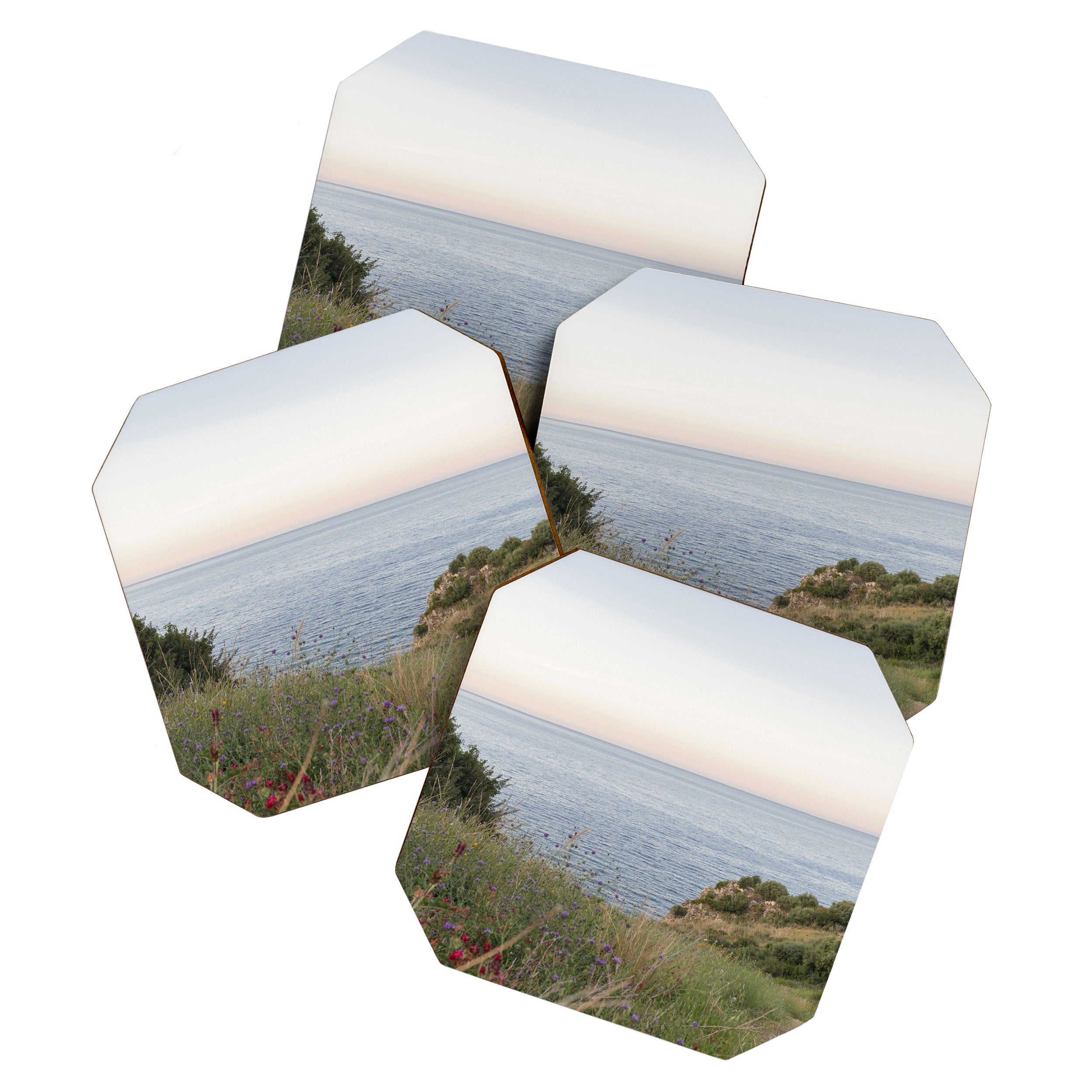 Dreamy Sicilian Sunset - Beautiful Scopello Photo Art Print - Italy Travel Photography - Photograph Coaster Gallery Image 1