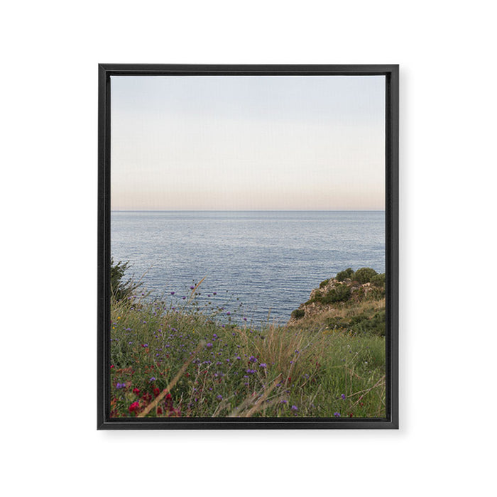 Dreamy Sicilian Sunset - Beautiful Scopello Photo Art Print - Italy Travel Photography - Photograph Framed Canvas Print Gallery Image 1