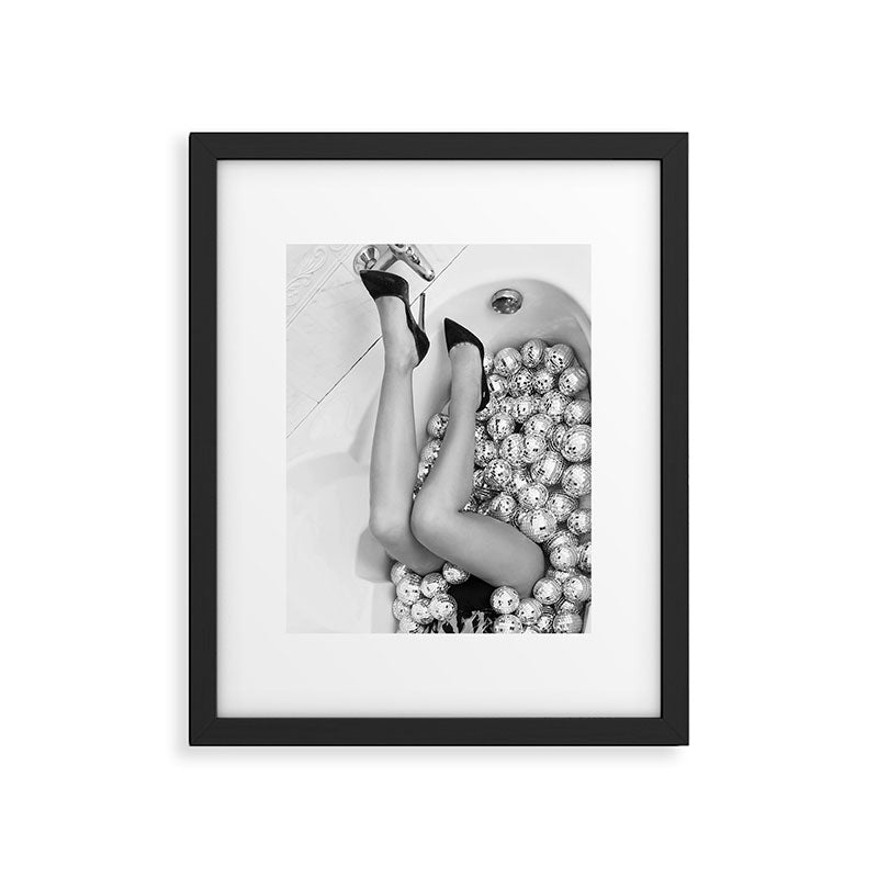 Female Disco Legs - Black White Photography - Photograph Framed Art Print Gallery Image 5