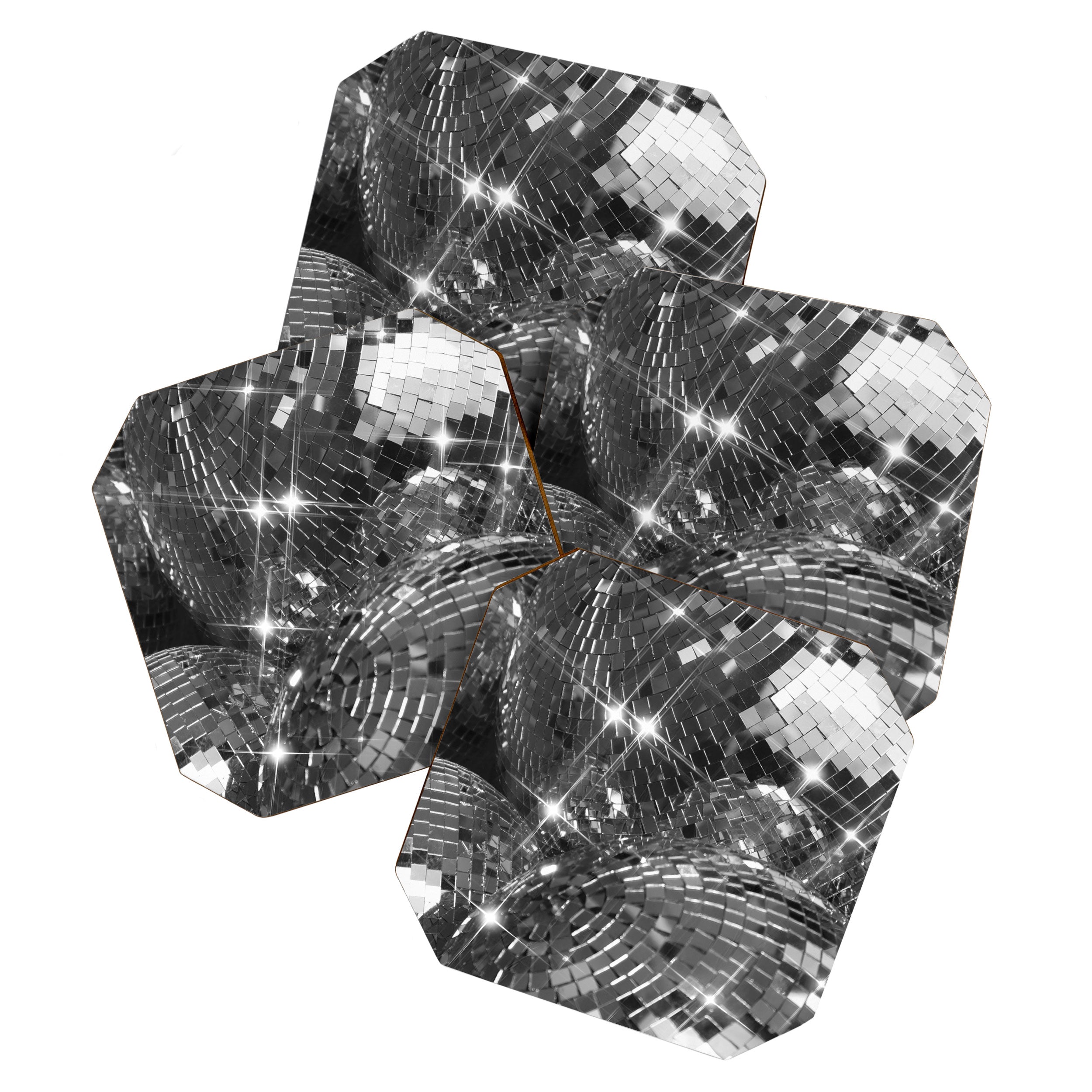 Festive Disco Balls - Home Decor Glam Art Print Holiday Party  Coaster Gallery Image 1