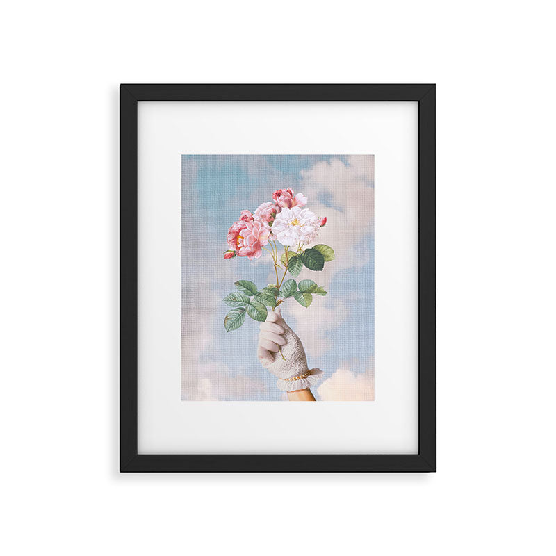 Floral Lady Framed Art Print Gallery Image 5