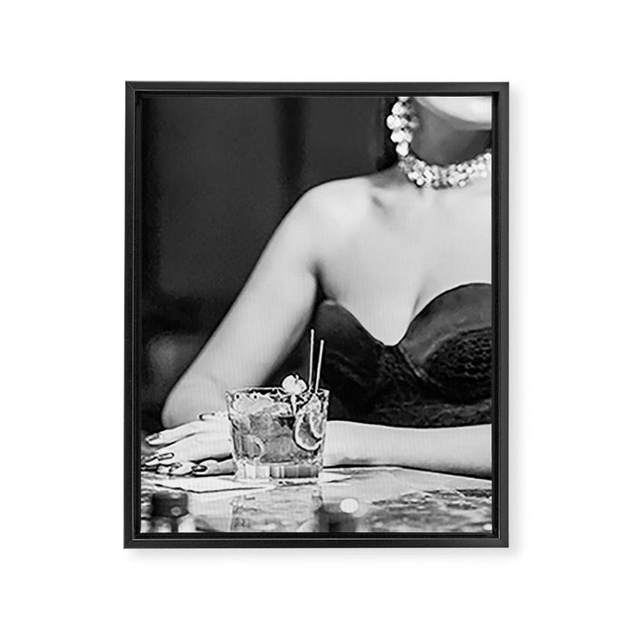 Glamour Girl  Framed Canvas Print Gallery Image 1