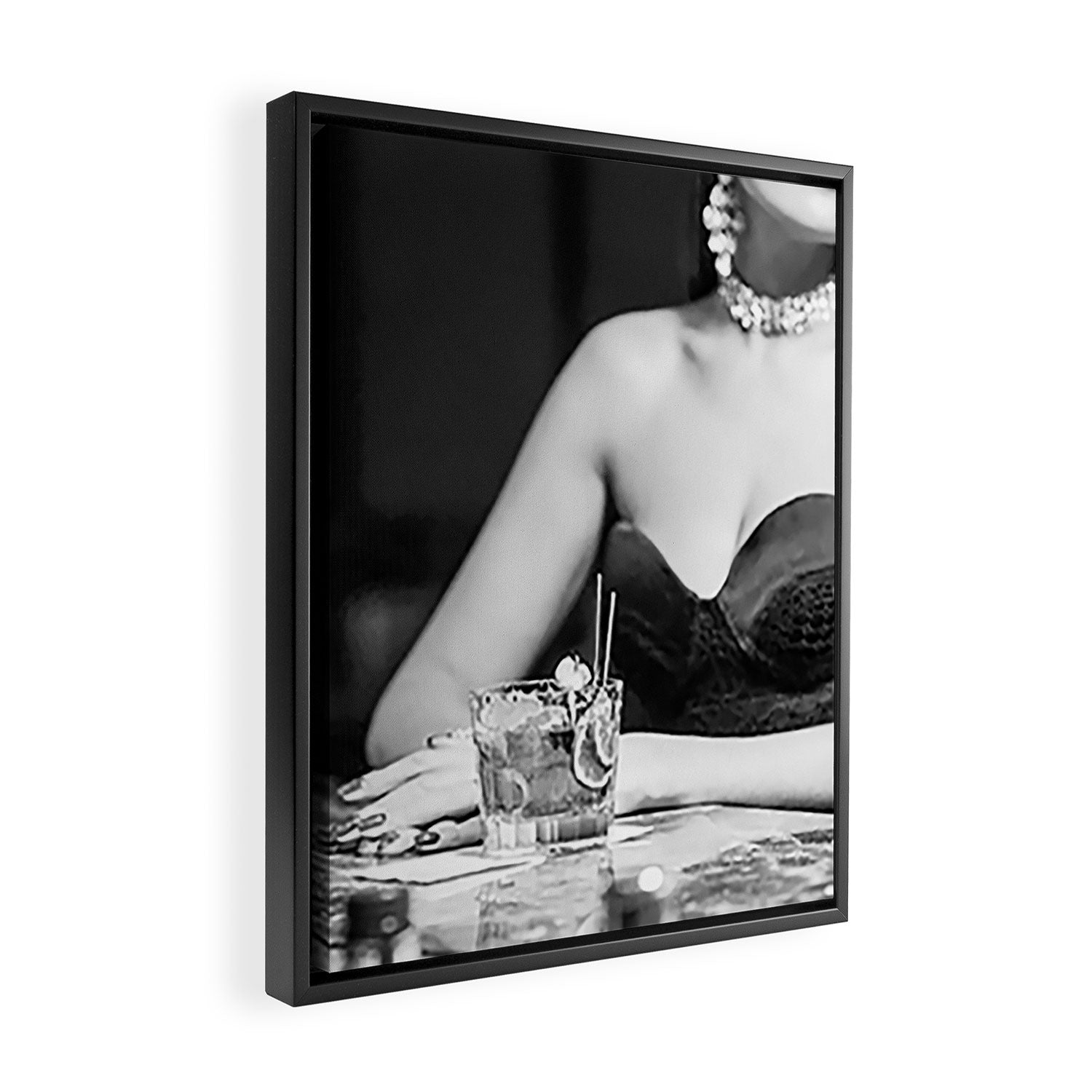 Glamour Girl  Framed Canvas Print Gallery Image 2