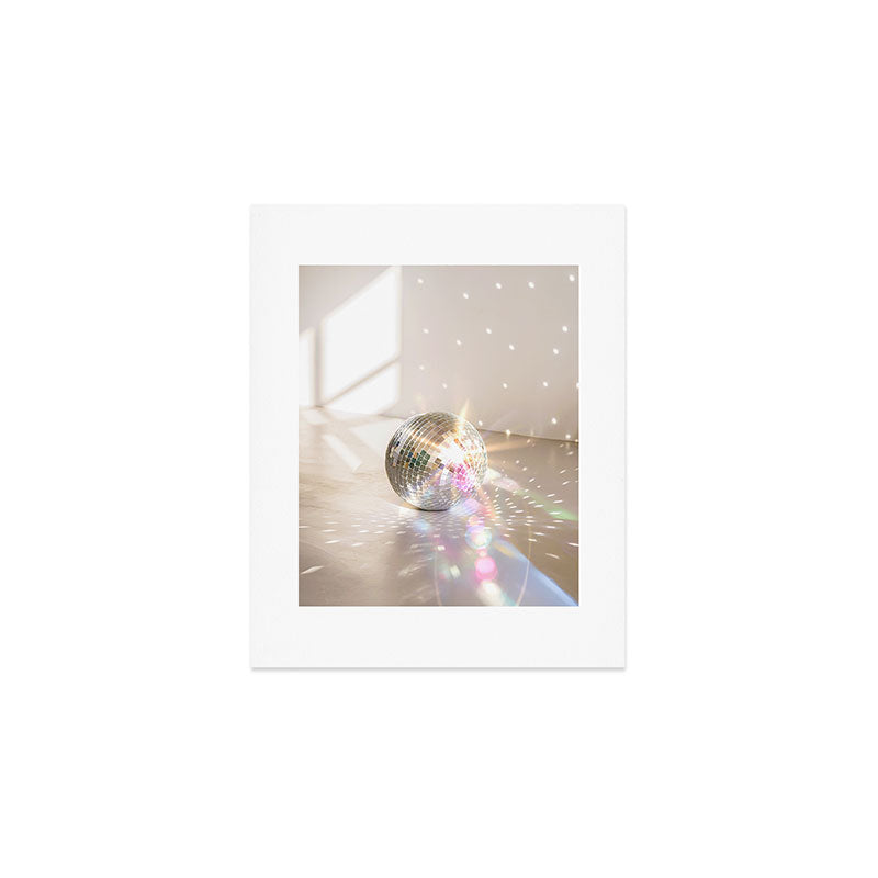 Glitz Glam Disco Ball Art Print Gallery Image 1