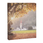 Golden Light and Silence Autumn Chapel in South Tyrol  Canvas Print Gallery Image 6