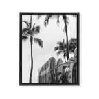Hawaiian Surfboards - Black And White Surf Photography - Beach Photo Print - Surfboard Photograph Framed Canvas Print Gallery Image 6