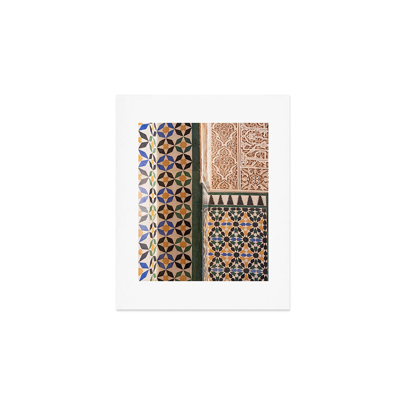Historical Tiles - Alhambra Granada Spain Art Print Gallery Image 1