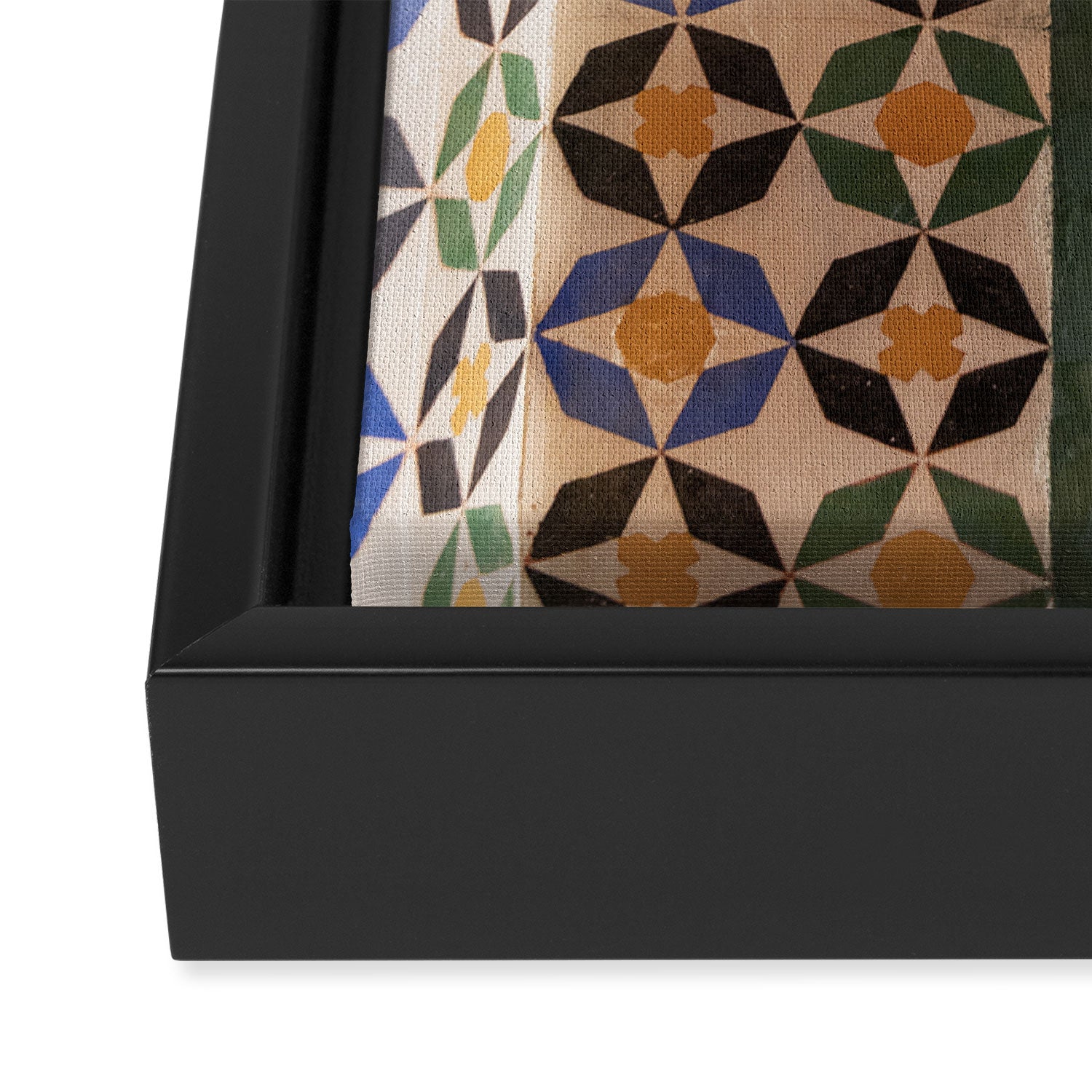Historical Tiles - Alhambra Granada Spain Framed Canvas Print Gallery Image 3