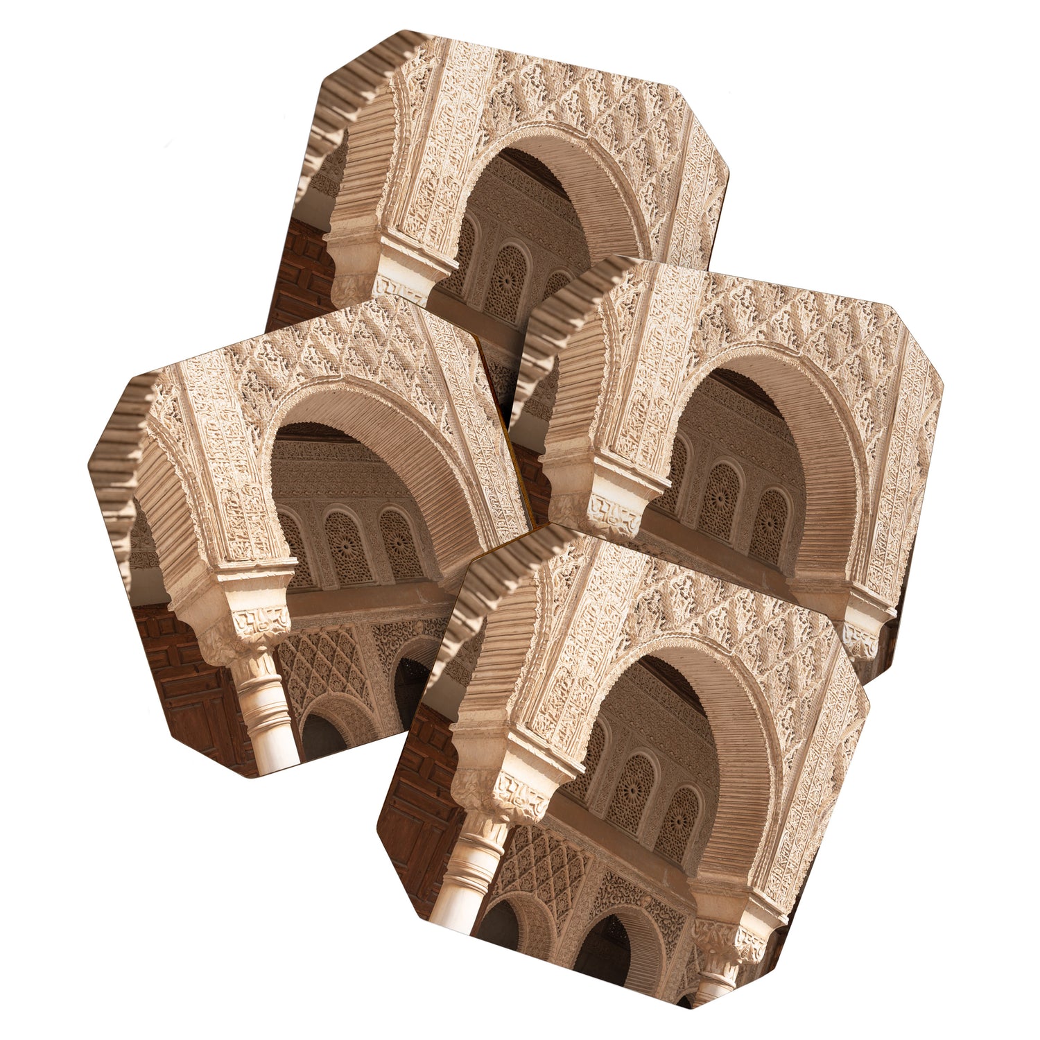 Islamic Architecture - Alhambra Granada Spain Photography Coaster Gallery Image 1