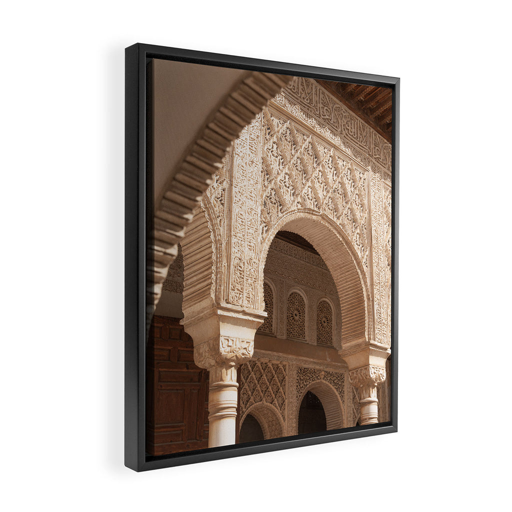 Islamic Architecture - Alhambra Granada Spain Photography Framed Canvas Print Gallery Image 2