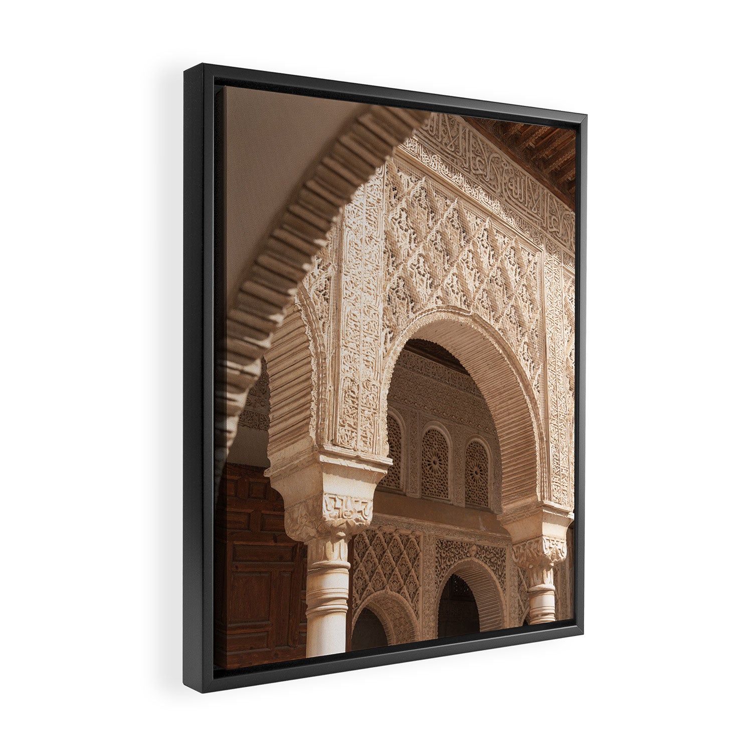 Islamic Architecture - Alhambra Granada Spain Photography Framed Canvas Print Gallery Image 2