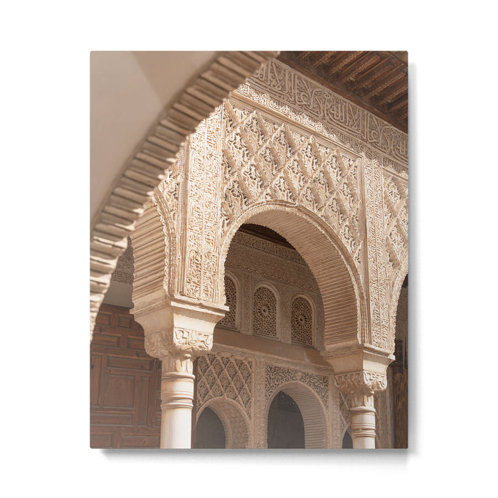 Islamic Architecture - Alhambra Granada Spain Photography Metal Print Gallery Image 1