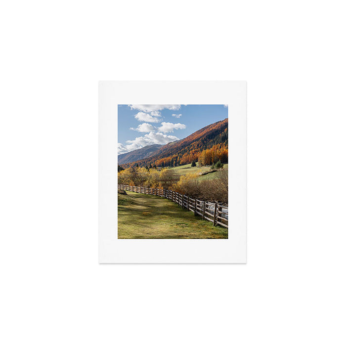Italian Dolomites in Autumn Travel Photography Art Print Gallery Image 1