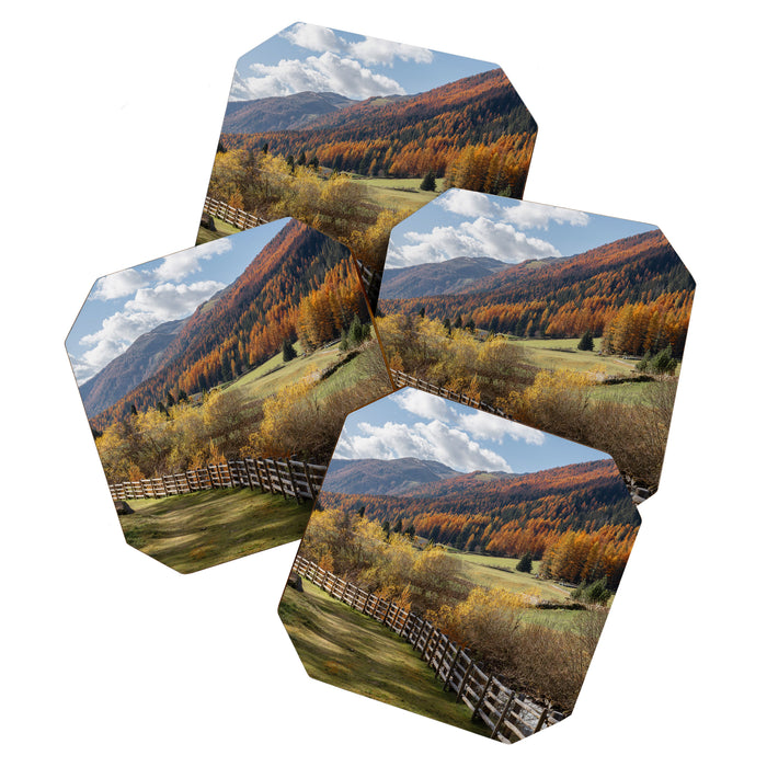 Italian Dolomites in Autumn Travel Photography Coaster Gallery Image 1