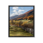 Italian Dolomites in Autumn Travel Photography Framed Canvas Print Gallery Image 6
