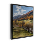 Italian Dolomites in Autumn Travel Photography Framed Canvas Print Gallery Image 2