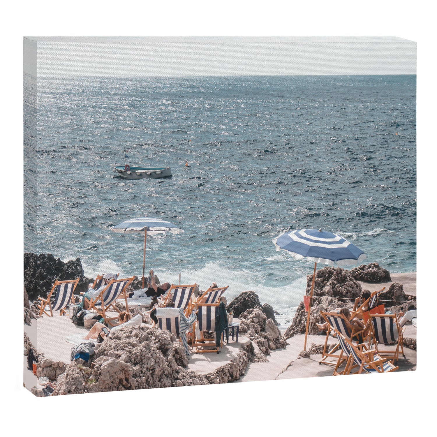 La Fontelina Beach Club, Capri Italy Canvas Print Gallery Image 3