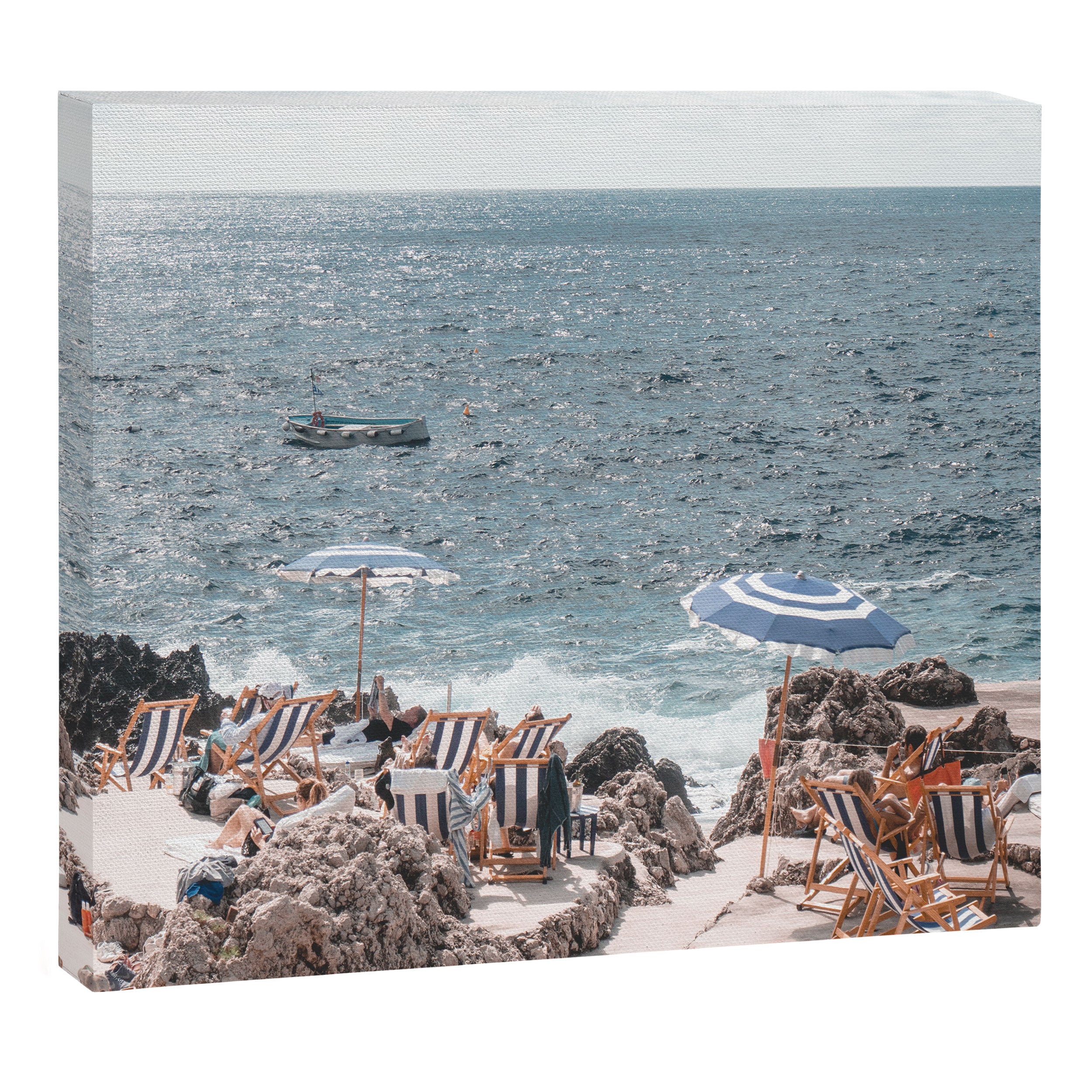 La Fontelina Beach Club, Capri Italy Canvas Print Gallery Image 3