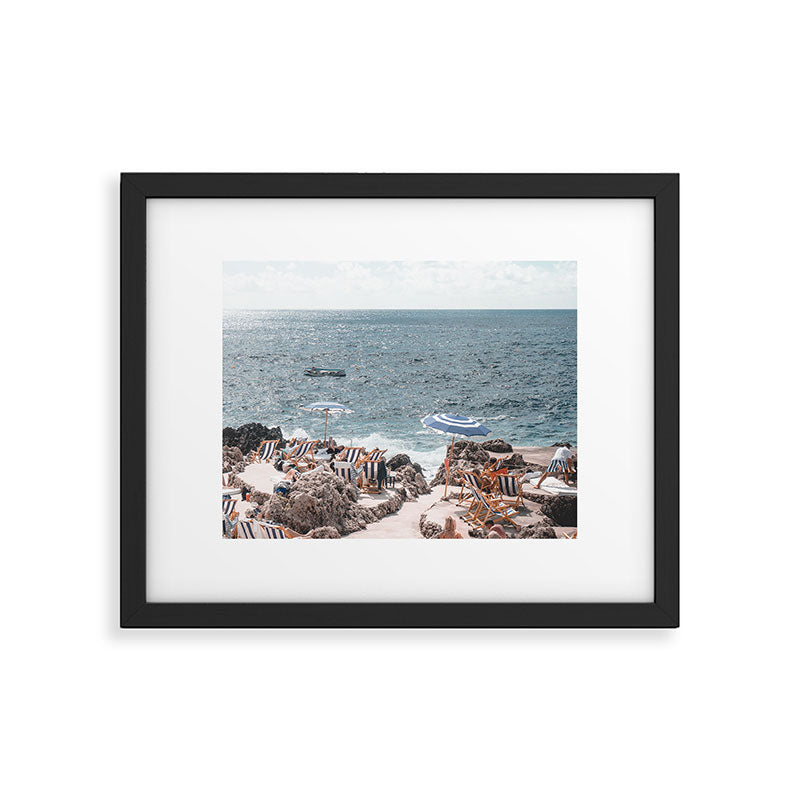 La Fontelina Beach Club, Capri Italy Framed Art Print Gallery Image 6