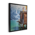 Lake Braies in Autumn - Dolomites Nature Photography Print Framed Canvas Print Gallery Image 2