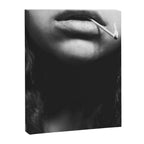 Livin' on the edge | Black and white photograph Canvas Print Gallery Image 6